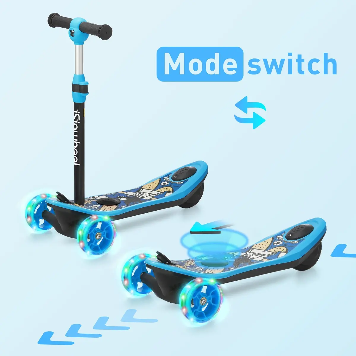 Isinwheel Long Range 3 Wheel Kids Electric Scooter 5
