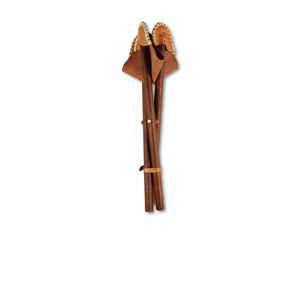 Folding Camp Stool-Natural Leather 2