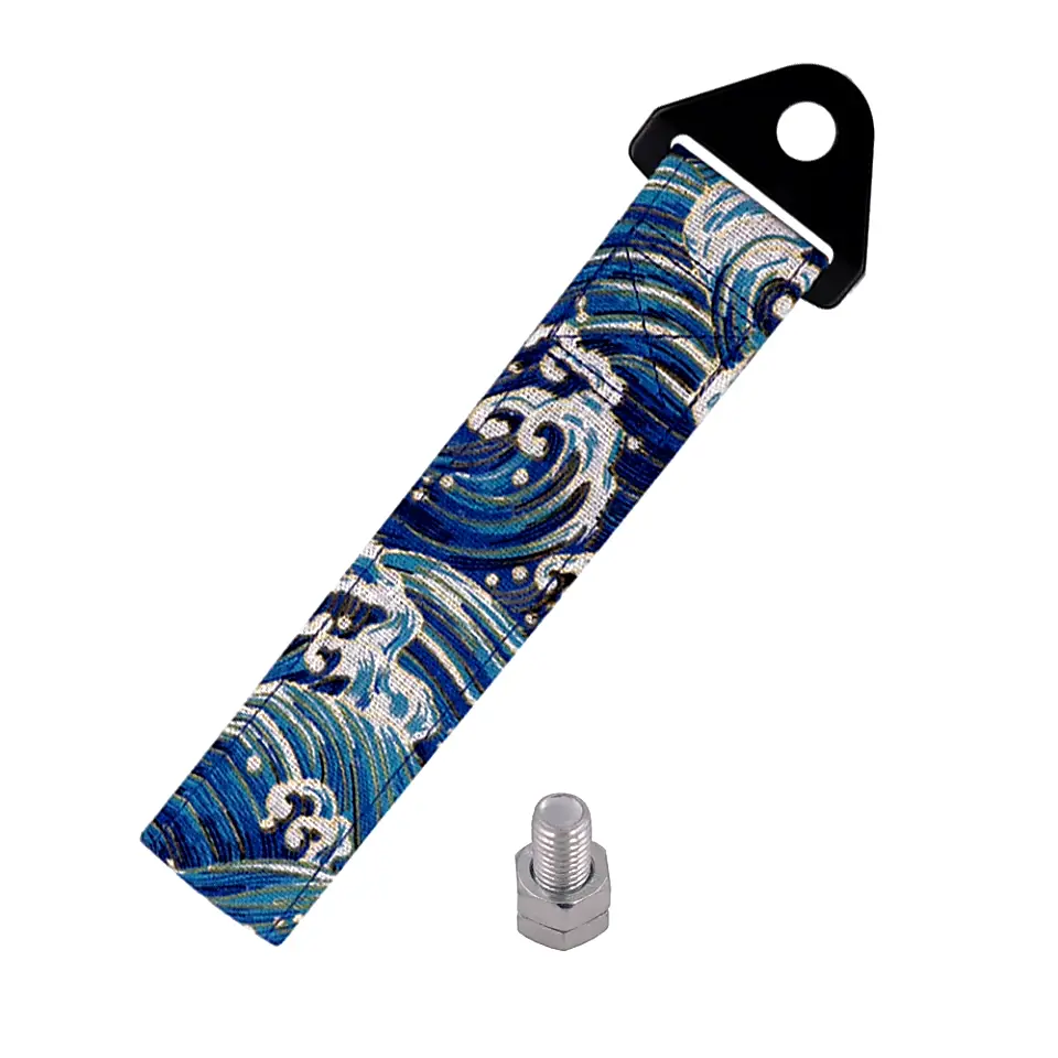 Jdm Finger Wave Racing Tow Strap 3