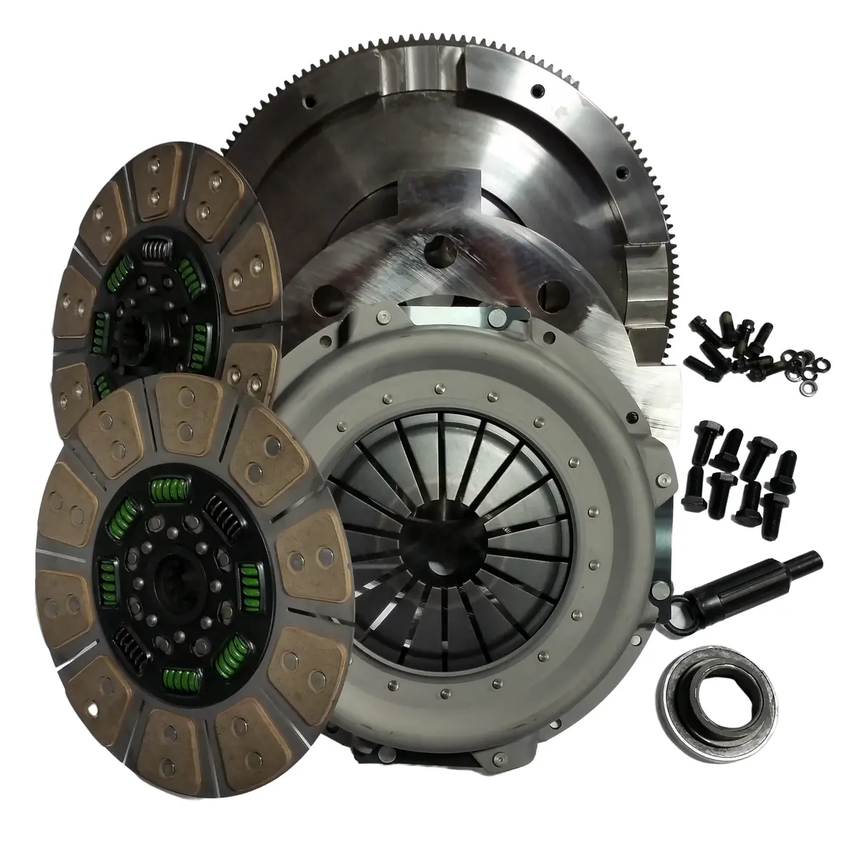 1994-1997 Powerstroke Billet Dual Disc Ceramic Clutch - 650Hp/1300Ft-Lb (Nmu73zf5dds) 1
