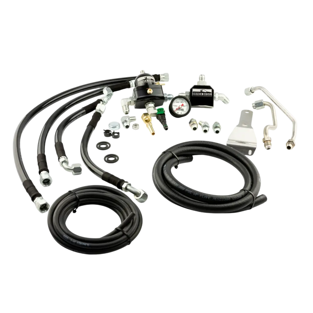 1994-1998 Powerstroke Obs Regulated Return Fuel System Kit (Dd-73Fs-Obs-Rrk-V3) 1