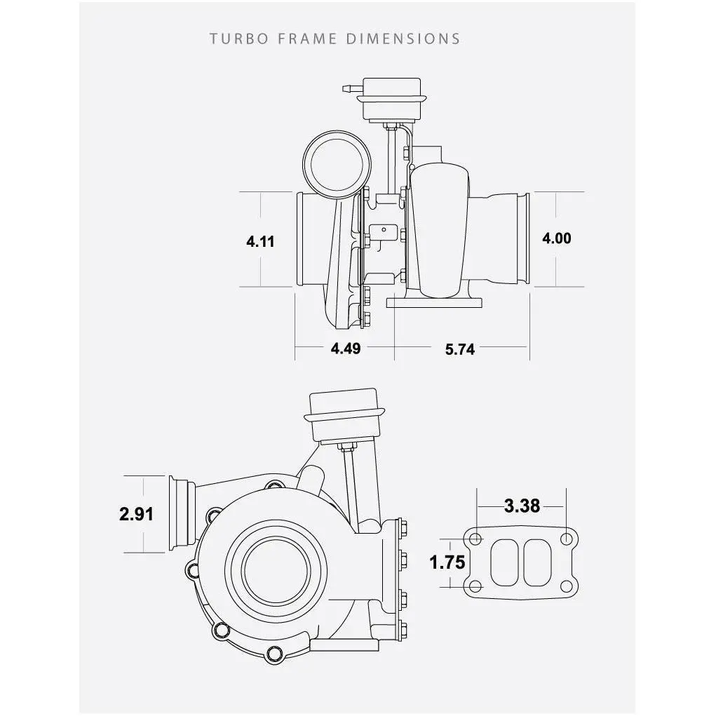 1994-2002 Cummins Borg Warner S300gx 57/65.80 (Bw-174430) 2