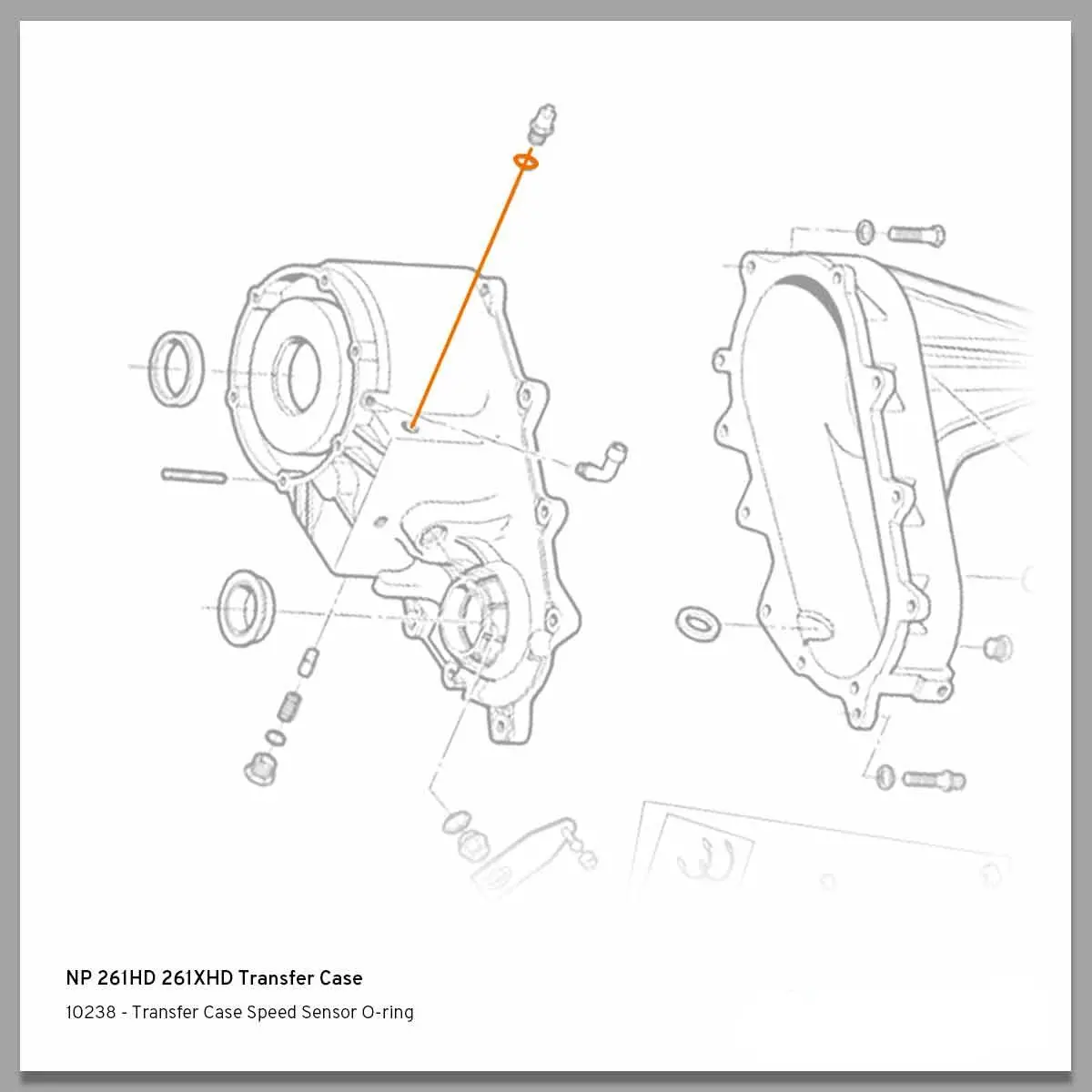 1998-2007 Duramax Transfer Case Speed Sensor O-Ring (10238) 2