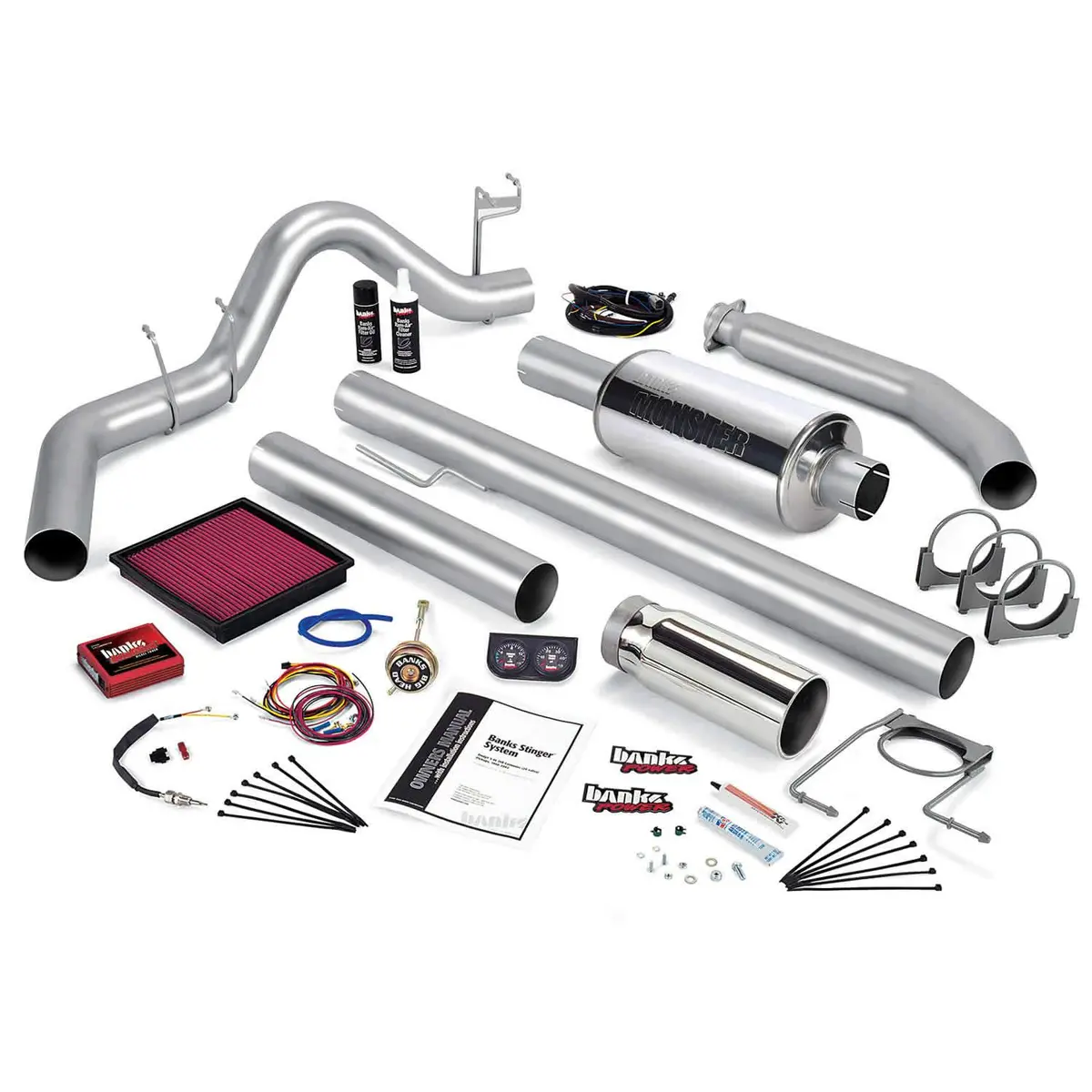 1998 Cummins Stinger Bundle System W/Single Exit Chrome Tip Extended Cab (49364) 1