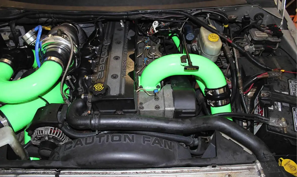 1998.5-2002 Cummins 3.5" Mega Intake System & Cross-Air Kit (Pdc9802mca) 4