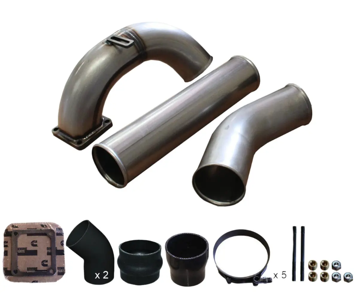 1998.5-2002 Cummins 3.5" Mega Intake System W/ 3.5" Intercooler Tube (Pdc9802mw) 1