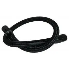 1998.5-2018 Cummins Coolant Bypass Hose (Black Nylon Braided) (Fpe-Clntbyps-Hs-Crvp-Blk) 1