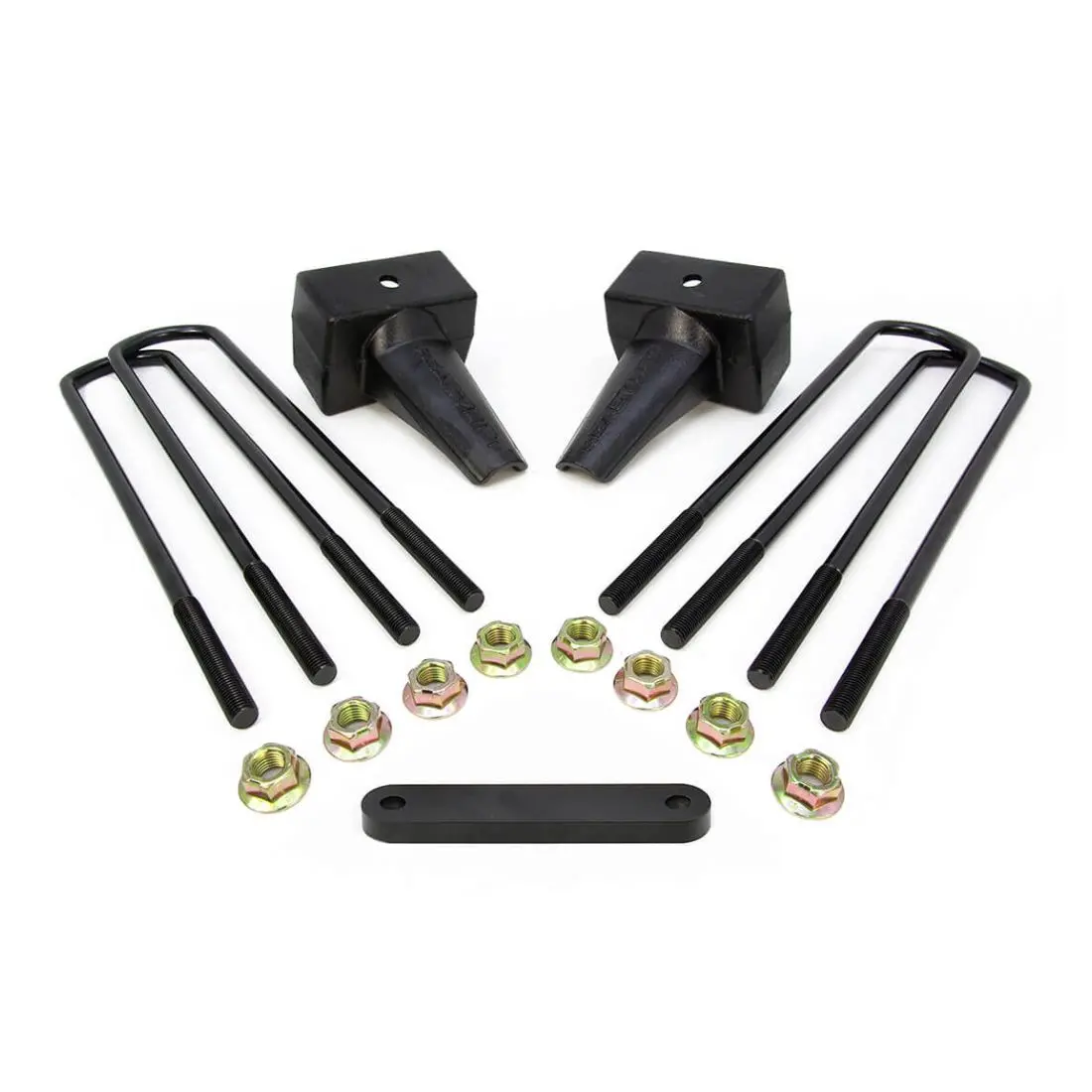 1999-2010 Powerstroke 4" Rear Block Kit W/ 2-Piece Driveshaft (66-2294) 1