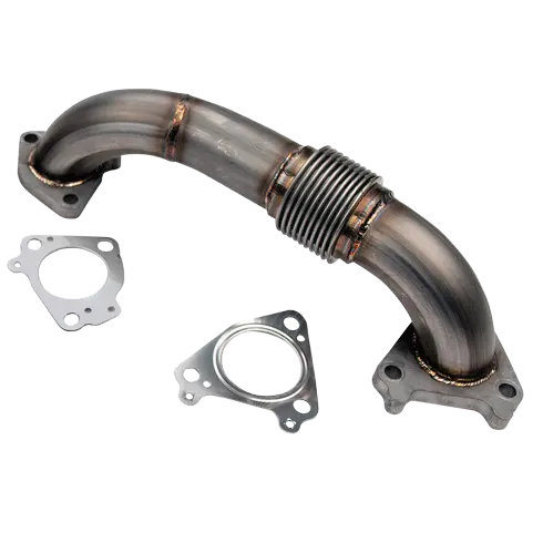 2001-2004 Duramax Passenger 2" Stainless Twin Turbo Style Up Pipe (Wcf100648) 1