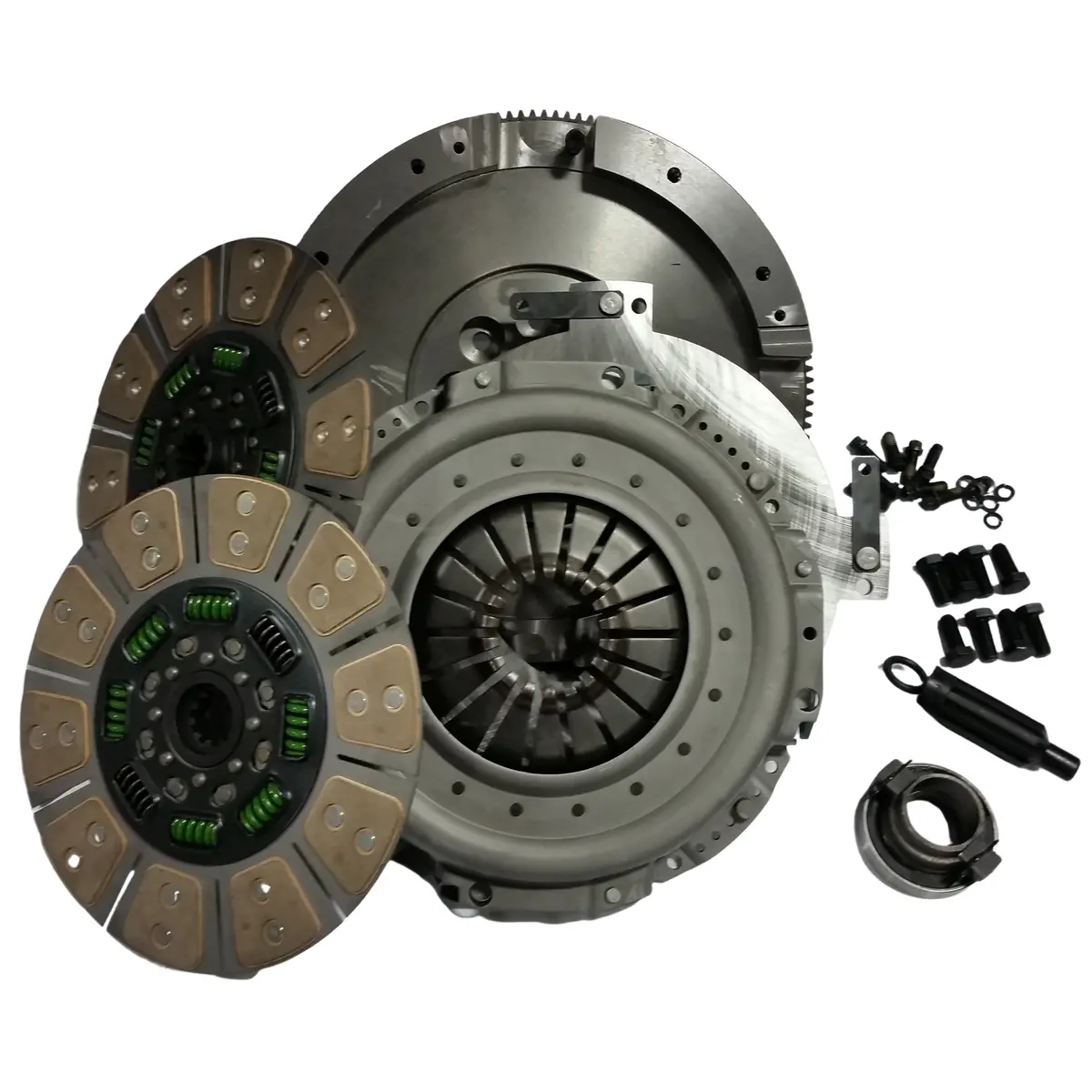 2001-2005 Cummins Ceramic Quiet Dual Disc Clutch Kit - 650Hp/1200Ft-Lb (Qnv56ddsn) 1