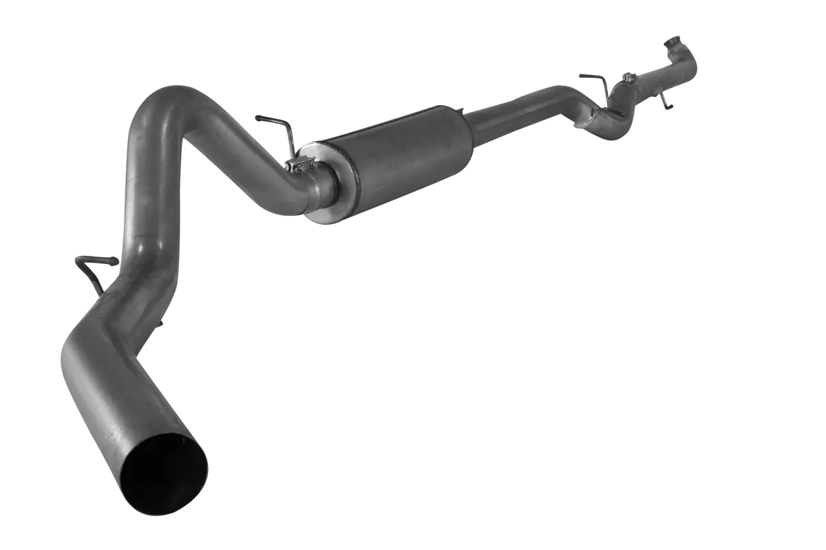 2001-2007 Duramax 4" Downpipe Back Exhaust System W /  Muffler (431107 / 432107) 1