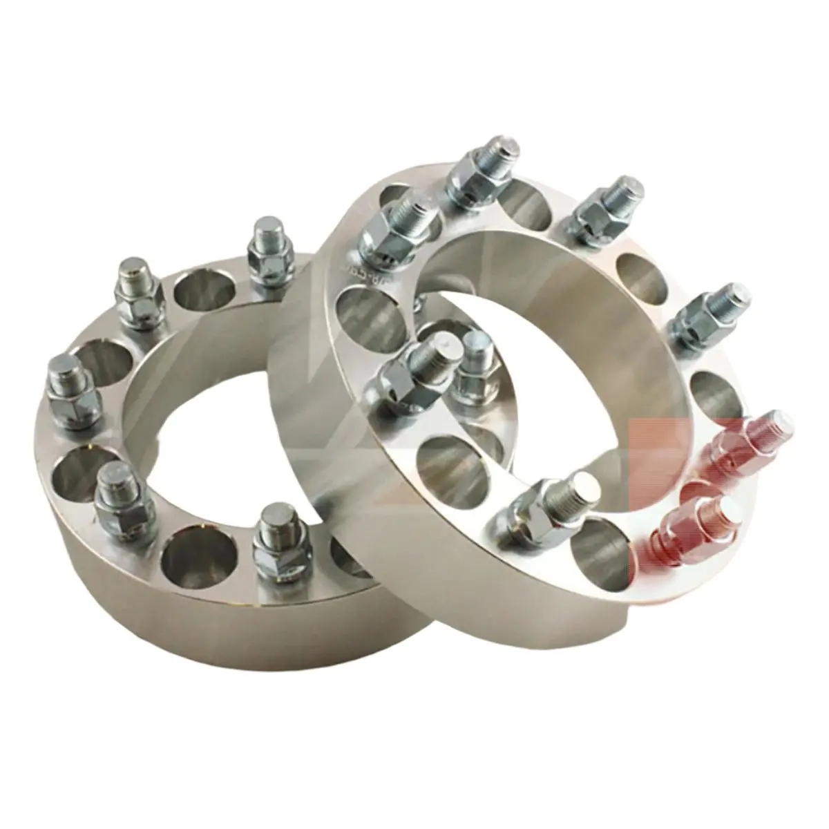 2001-2010 Duramax 2" Wheel Spacers 8 On 6-1/2" Pair (10127) 1