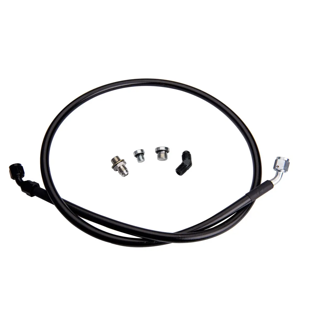 2001-2016 Duramax Remote Turbo Oil Feed Line Kit W/ 1/4" Npt Oil Inlet (Fpe-Dtfl-S3s4-0116) 1