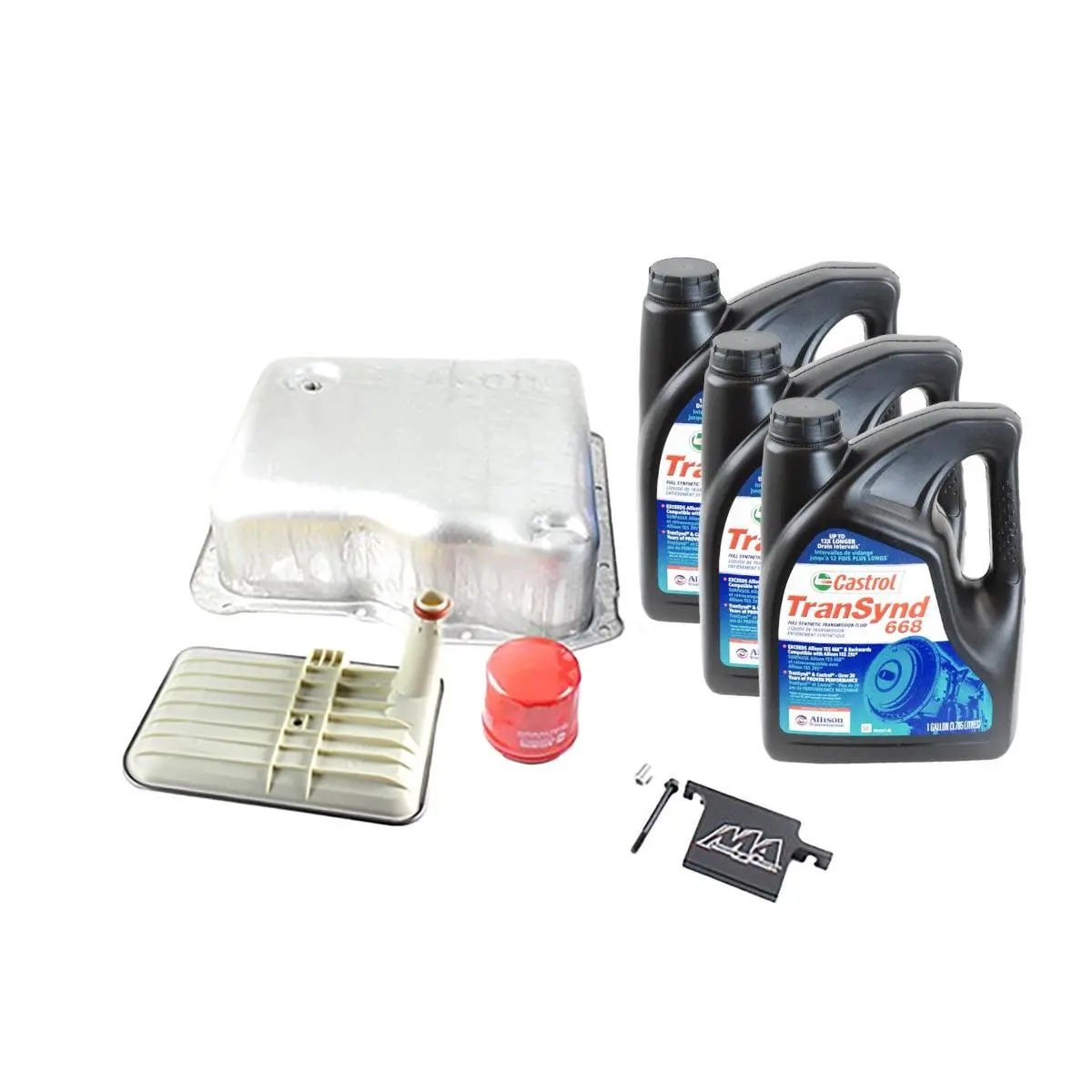 2001-2019 Duramax Allison 1000 Deep Pan Kit 3 Gal Transynd & Filter Lock (10711) 1