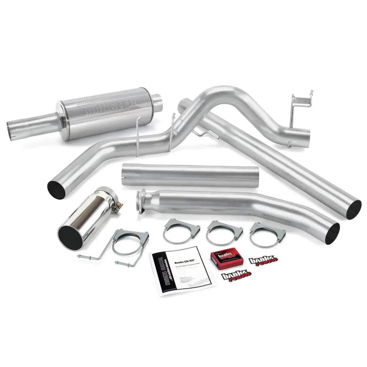 2001 Cummins Git-Kit Bundle System W/Single Exit Chrome Extended Cab (49360) 1