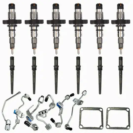 2003-2004 Cummins Injector Kit W/ Connecting Tubes & Fuel Lines (214601) 1