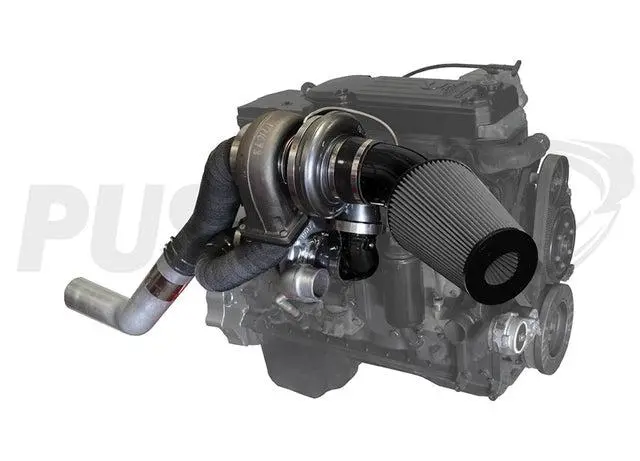 2003-2007 Cummins High Mount Pusher Compound Turbo System (Pdc0307hm) 1