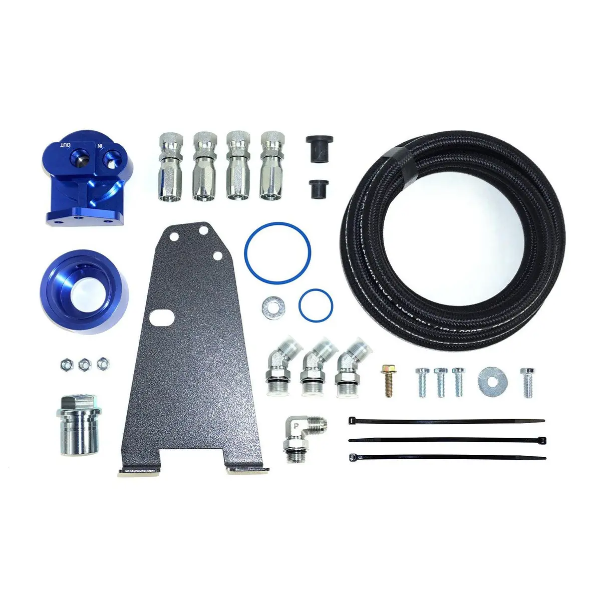 2003-2009 Cummins Oil Filter Relocation Kit (Hp10592) 1