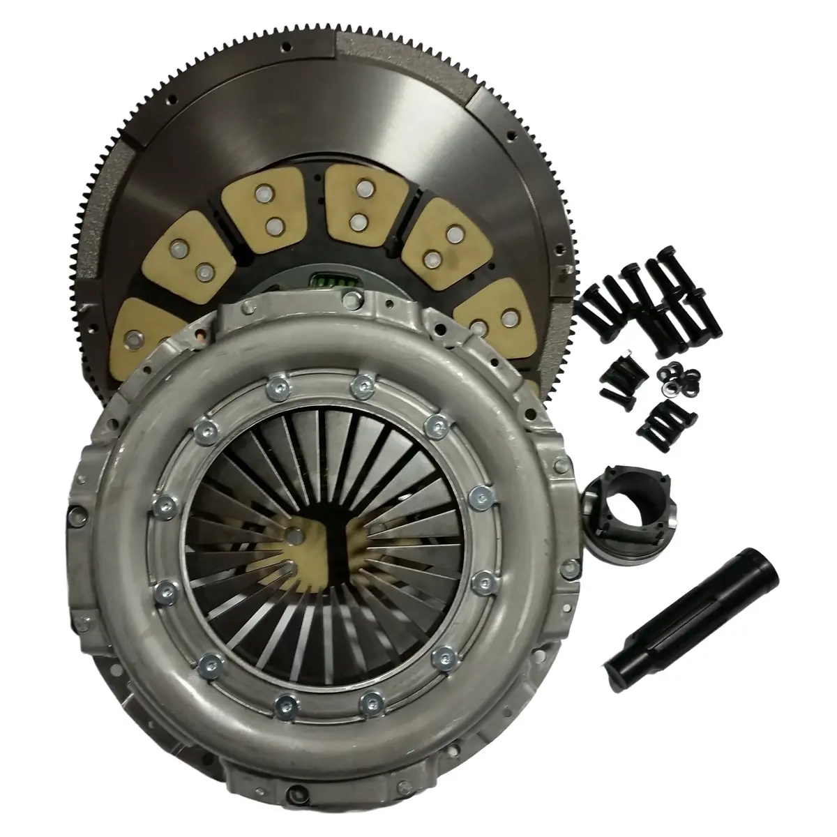2003-2010 Powerstroke Hd Ceramic/Kevlar Clutch Kit W/Flywheel - 500Hp/1000Ft-Lb (Nmu70432-06) 1