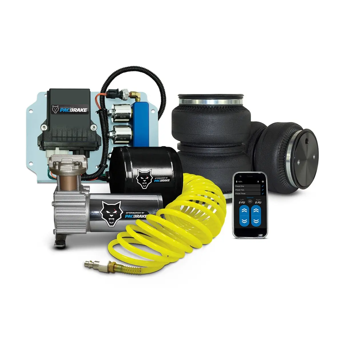 2003-2020 Cummins Ultimate Combo Air Springs + Wireless Controls + 1/2 Gal. Air Tank Kit (Hp10002-R-Cb1) 1