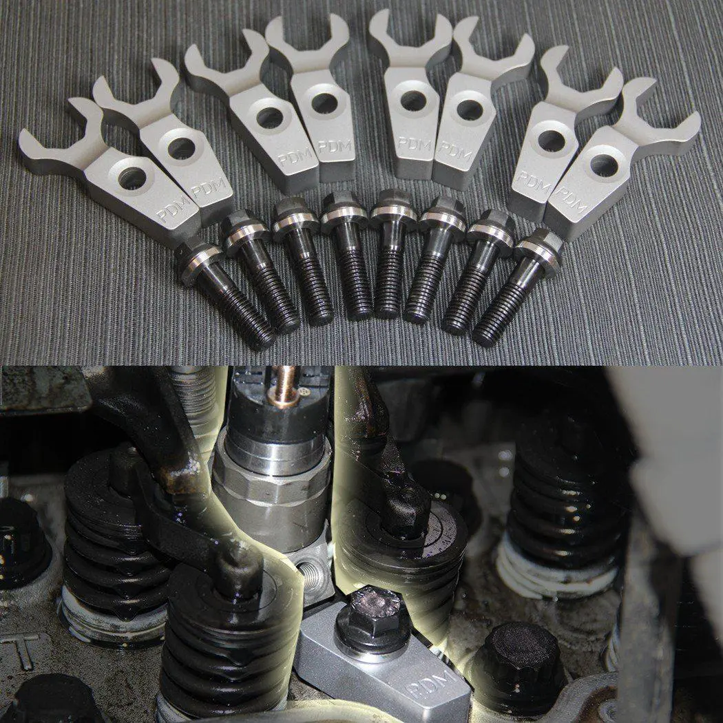 2004.5-2010 Duramax Billet Injector Hold Downs W/ Arp Bolts (Pdm-08382) 1
