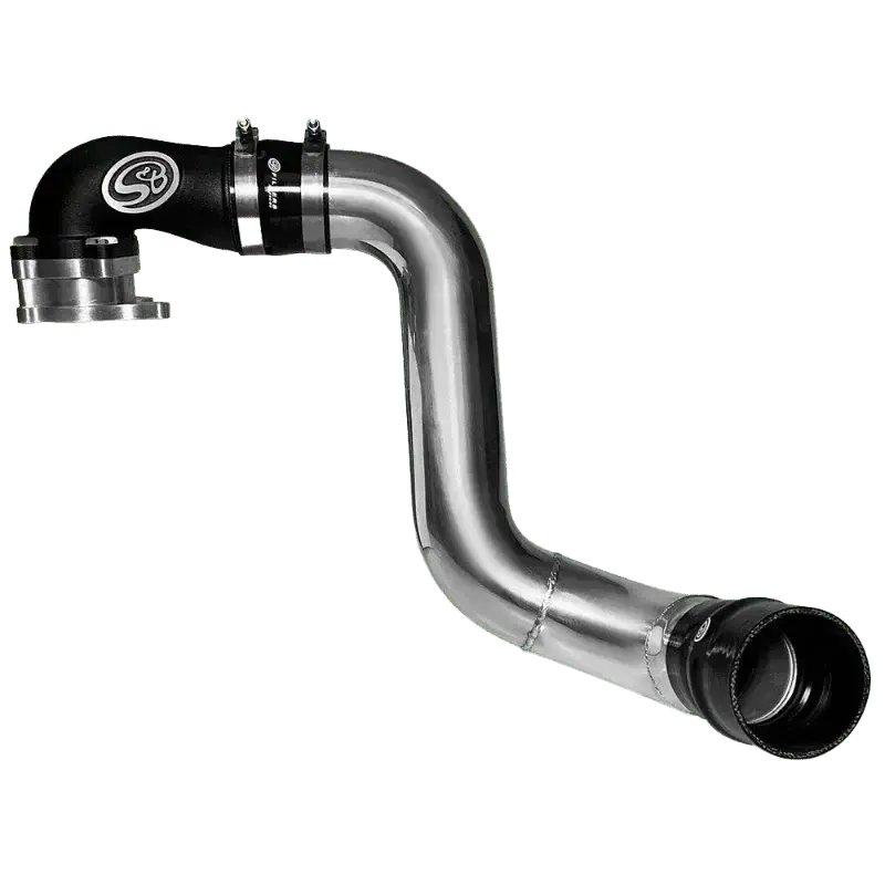 2005-2007 Powerstroke S&B Intake Elbow W/ Cold Side Intercooler Piping & Boots (76-1010B) 1
