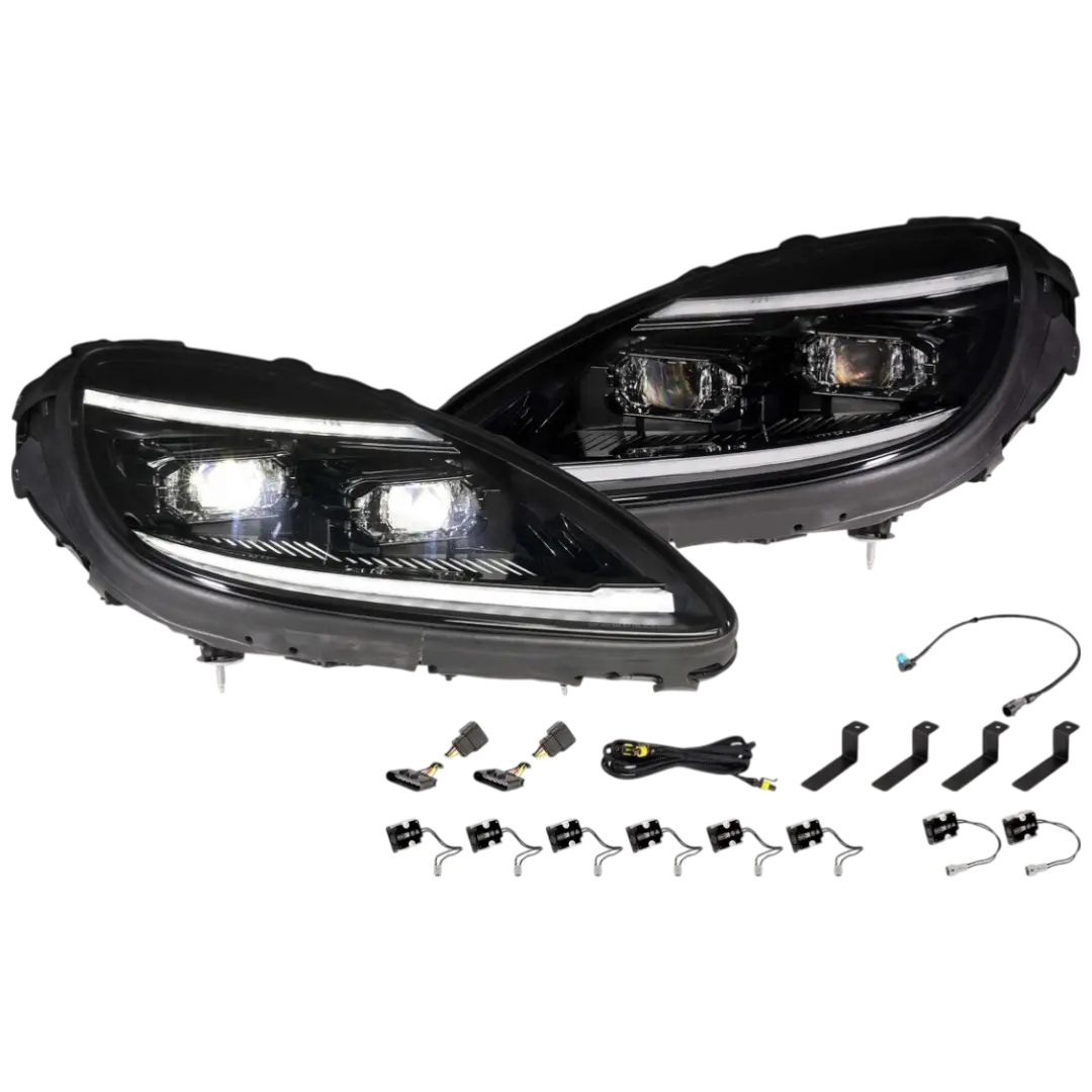 2005-2013 Corvette Xb Evo Hybrid Led Headlights (Lf2-460Y) 1