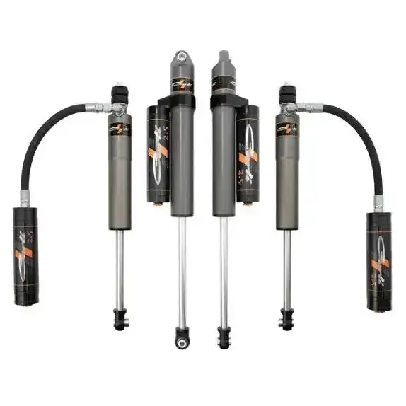 2005-2024 Powerstroke Carli Pathfinder 2.5 Level Height Remote Shocks & Reservoir Mounts (Cs-Flvlspkg-Cs25rr-A) 2