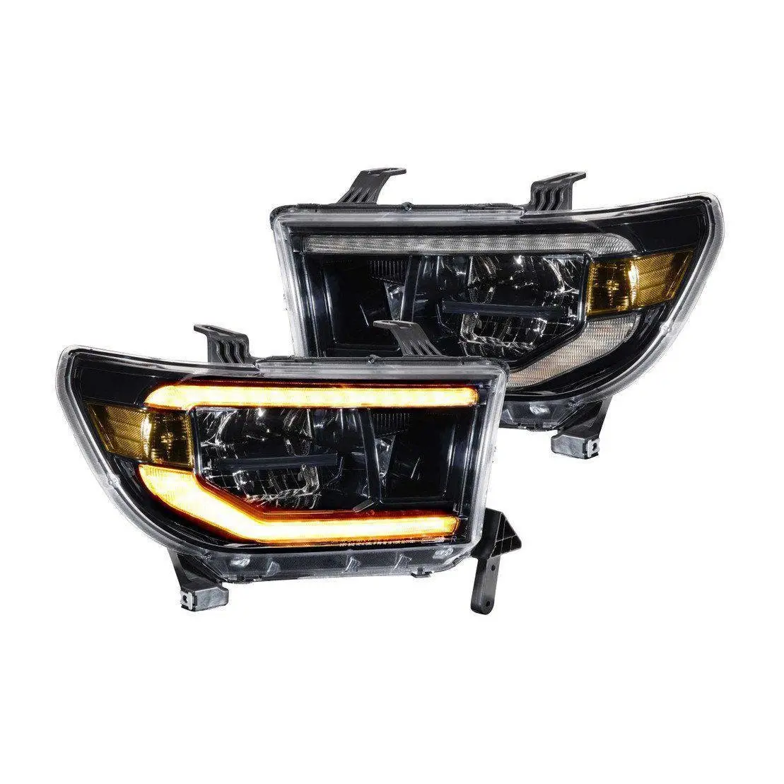 2007-2013 Toyota Tundra Xb Led Amber Headlights (Lf533-A-Asm) 1