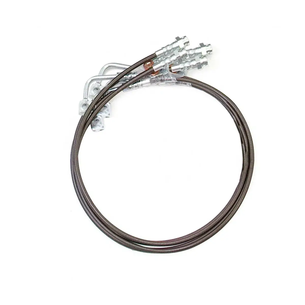 2007-2018 Jeep 6" Front & Rear Braided Stainless Steel Brake Lines (47-6445) 1
