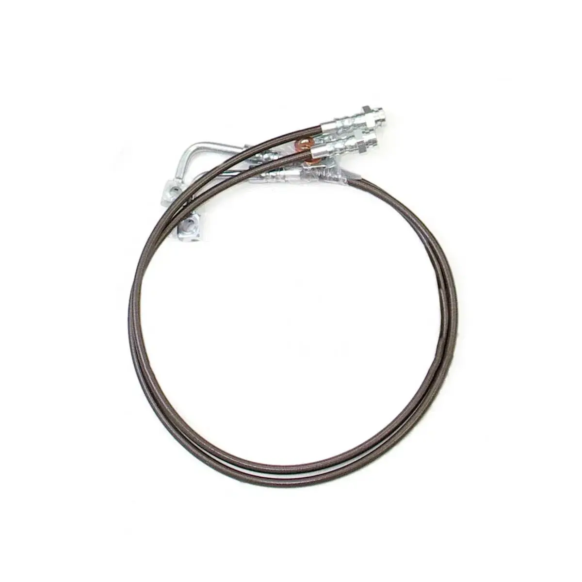 2007-2018 Jeep Front Braided Stainless Steel Brake Lines For 4" Lift (47-6435) 1