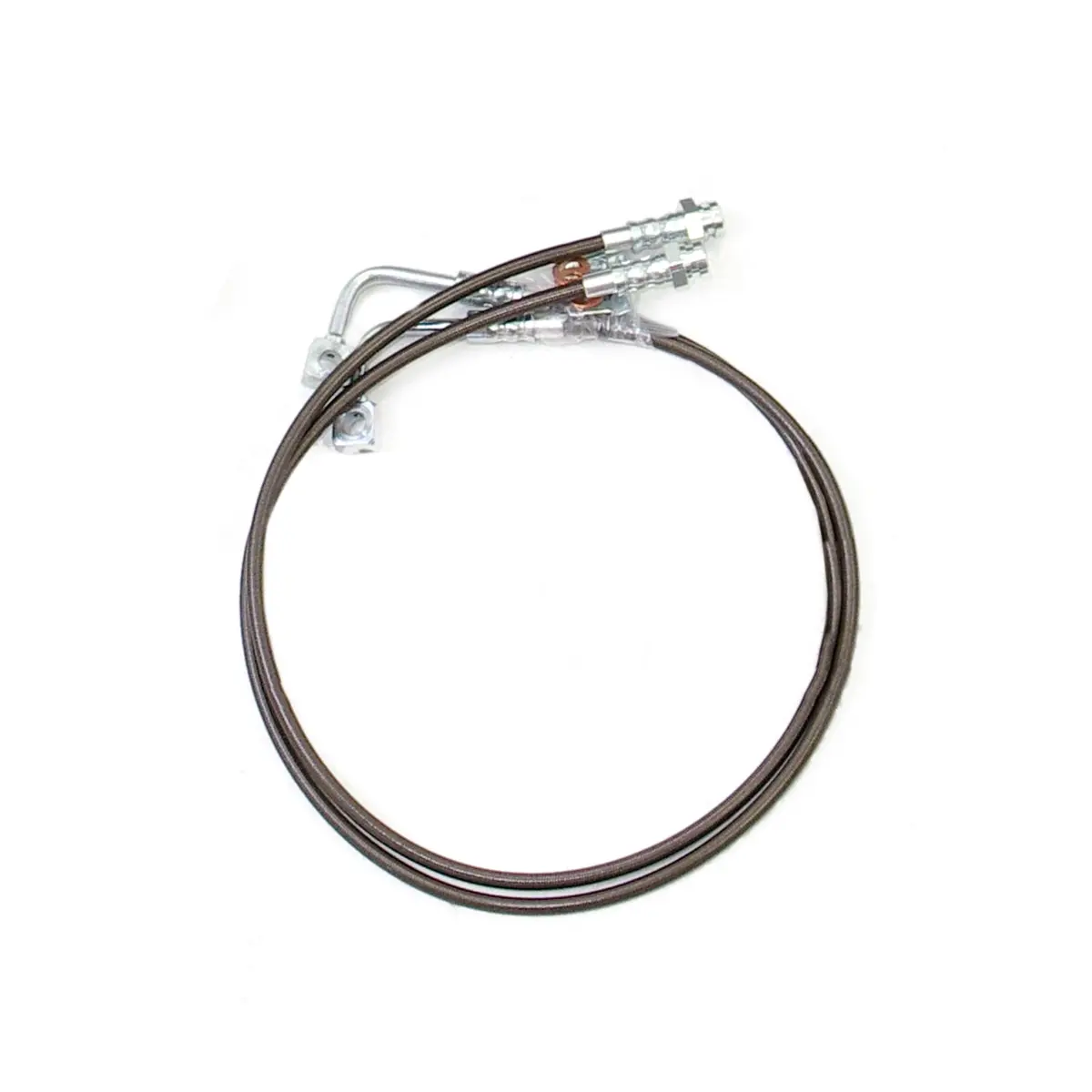 2007-2018 Jeep Rear Braided Stainless Steel Brake Lines (47-6430) 1