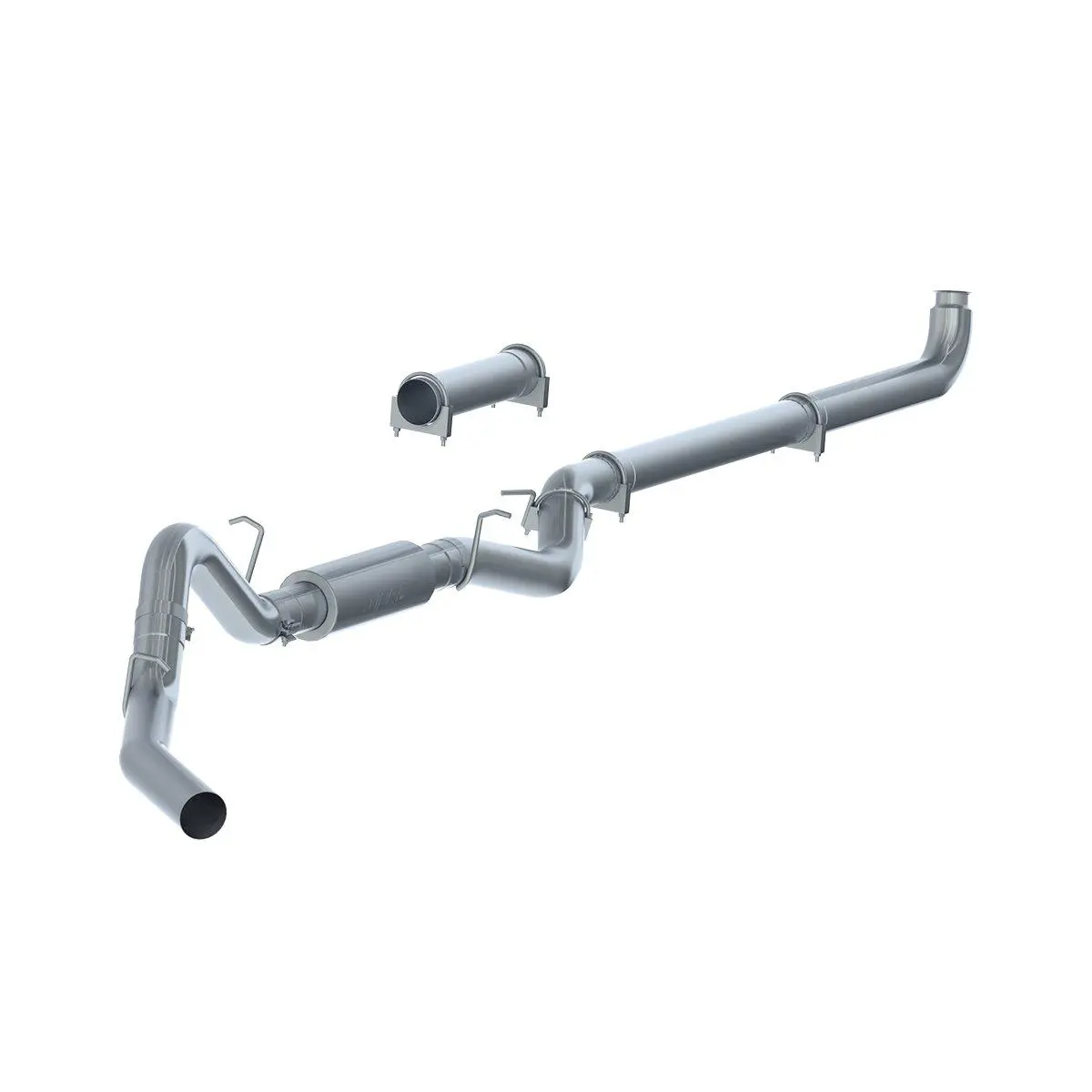 2007.5-2010 Duramax 4" Down Pipe Back Exhaust W/ Muffler (C6004p) 1