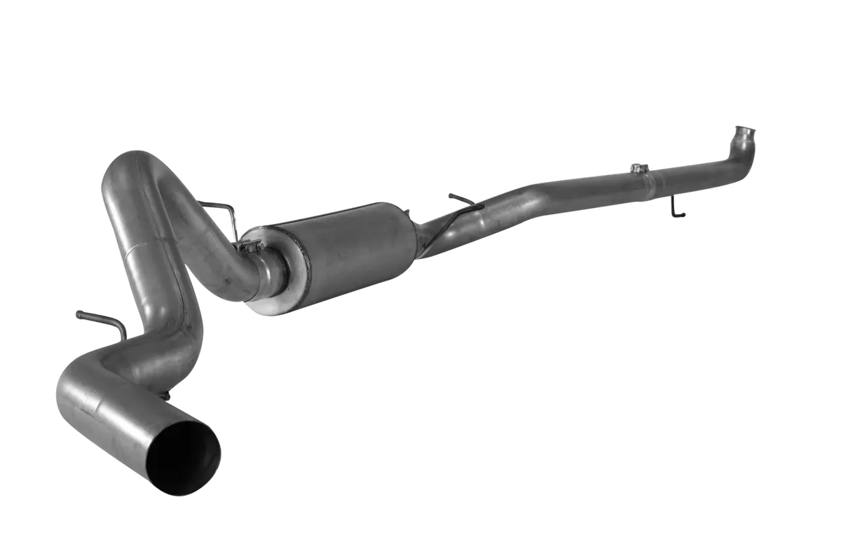 2007.5-2010 Duramax 4" Downpipe Back Exhaust System W/ Muffler (431010 / 432010) 1