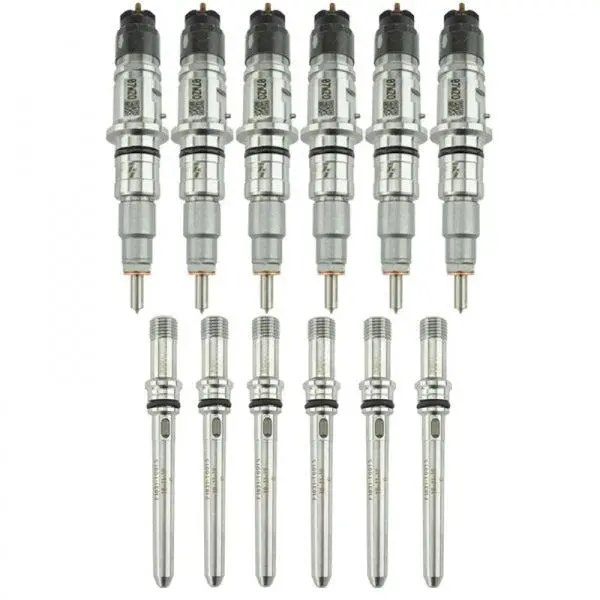 2007.5-2012 Cummins Reman Stock Injector Pack W/ Connecting Tubes (21D303) 1