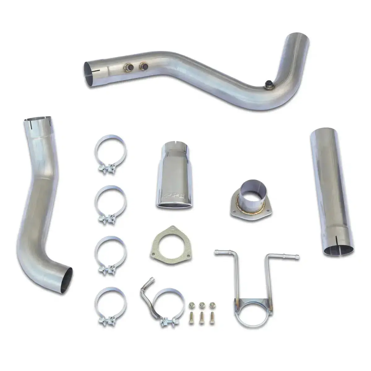2007.5-2019 Duramax 4" Cat-Back Exhaust Kit 304 Ss W/ Polished Tip (117010350) 2