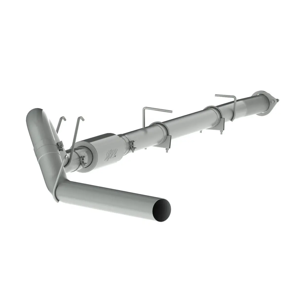 2008-2010 Powerstroke 4" Downpipe Back Exhaust W/ Muffler (C6270p) 1