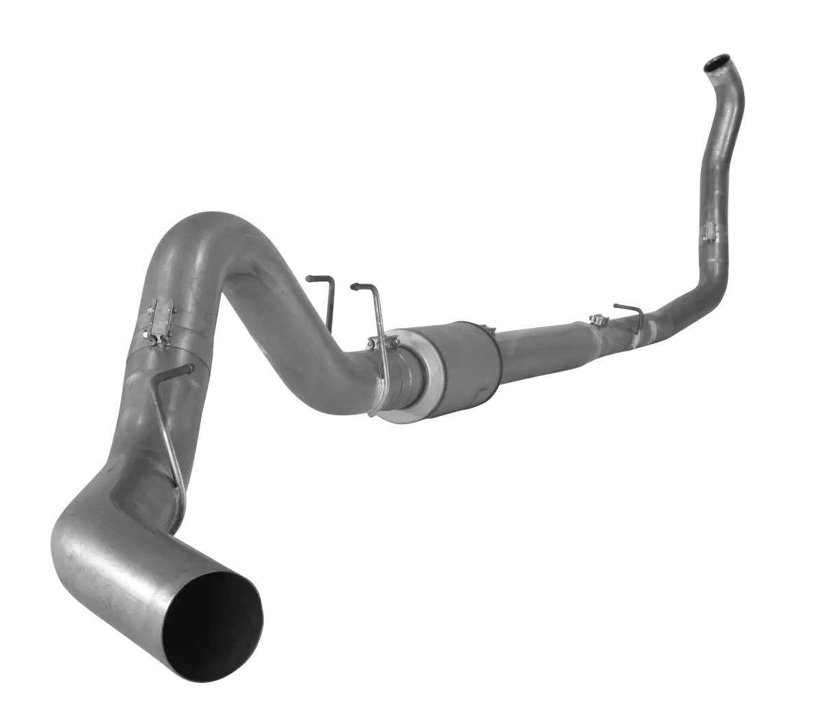 2008-2010 Powerstroke 4" Turbo Back Exhaust W /  Muffler (421010 / 422010) 1
