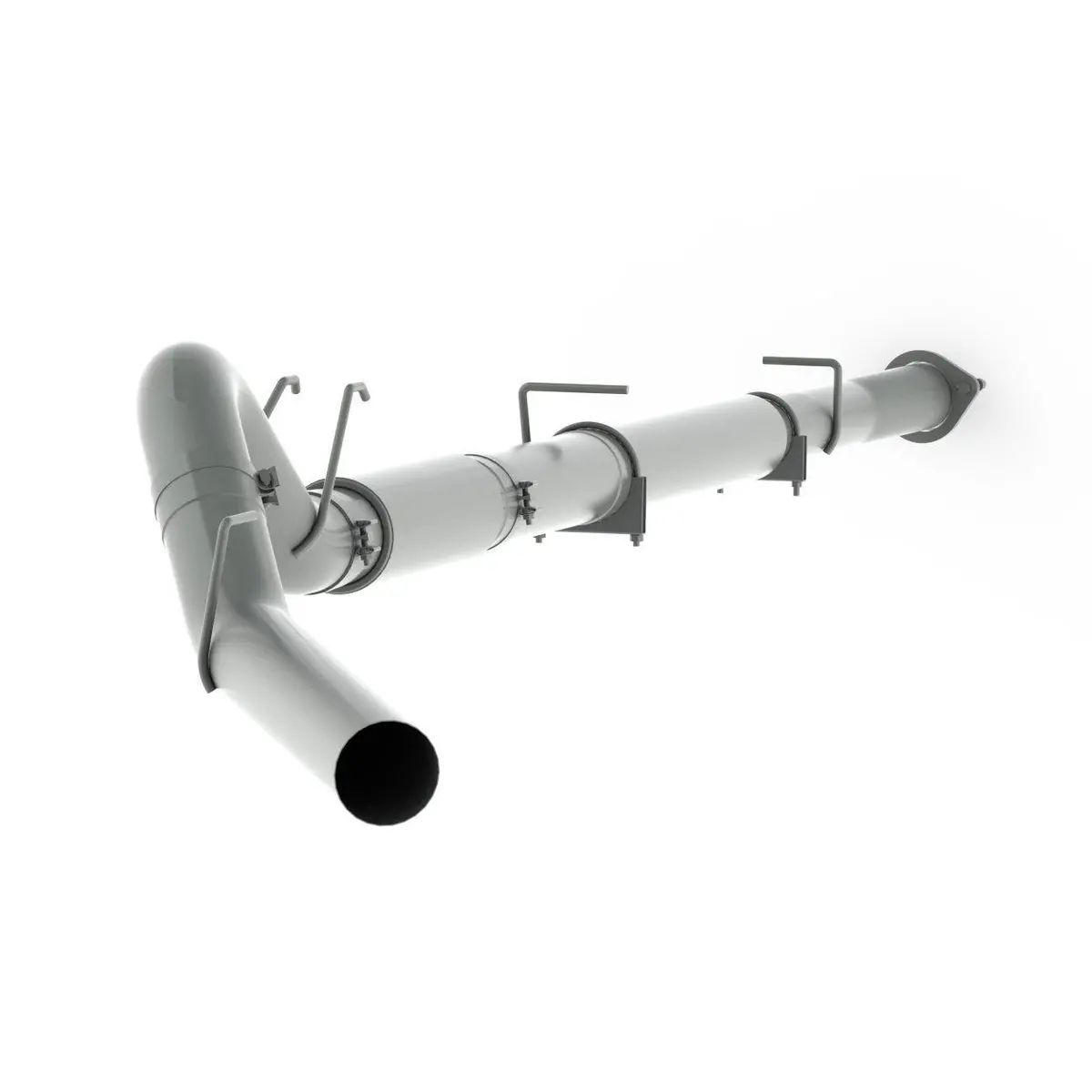2008-2010 Powerstroke 5" Downpipe Back Exhaust W/ Muffler (C6268p) 1