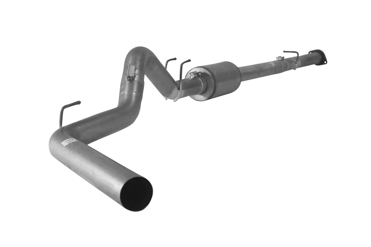 2008-2010 Powerstroke C&C 4" Downpipe Back Race Exhaust W/ Muffler (421015) 1