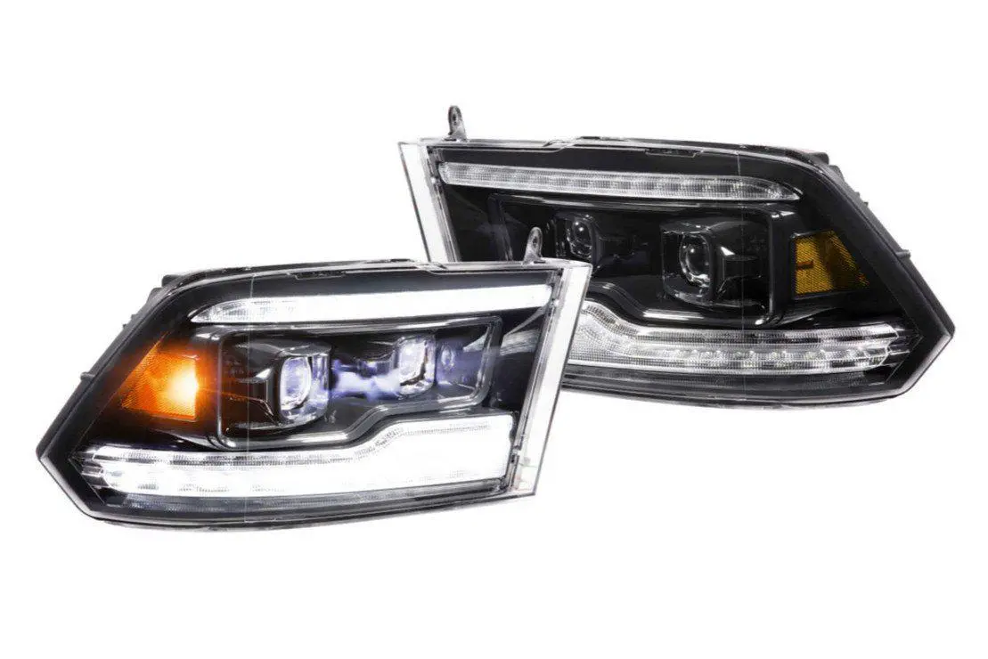 2009-2018 Cummins Xb Led Black Headlights (Lf520-Asm) 1