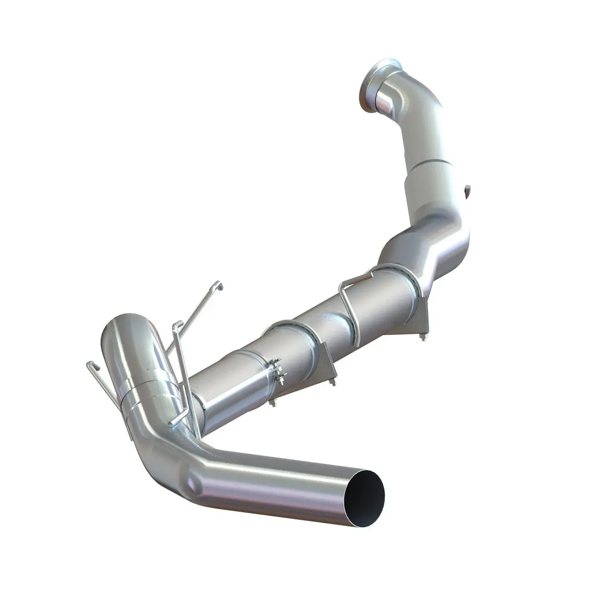 2010-2012 Cummins 5" Turbo Back Race Exhaust - No Muffler (C6146plm) 1