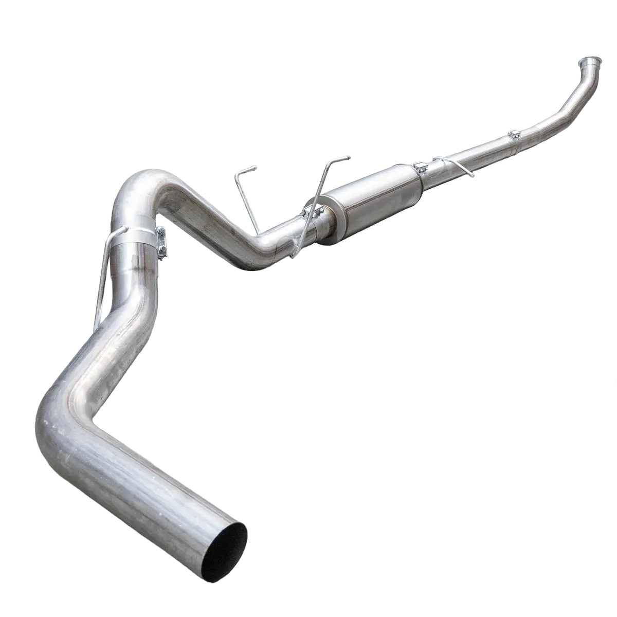 2010-2012 Cummins 4" Ss Turbo Back Exhaust System - W/ Muffler (Ddc-4D10m) 1