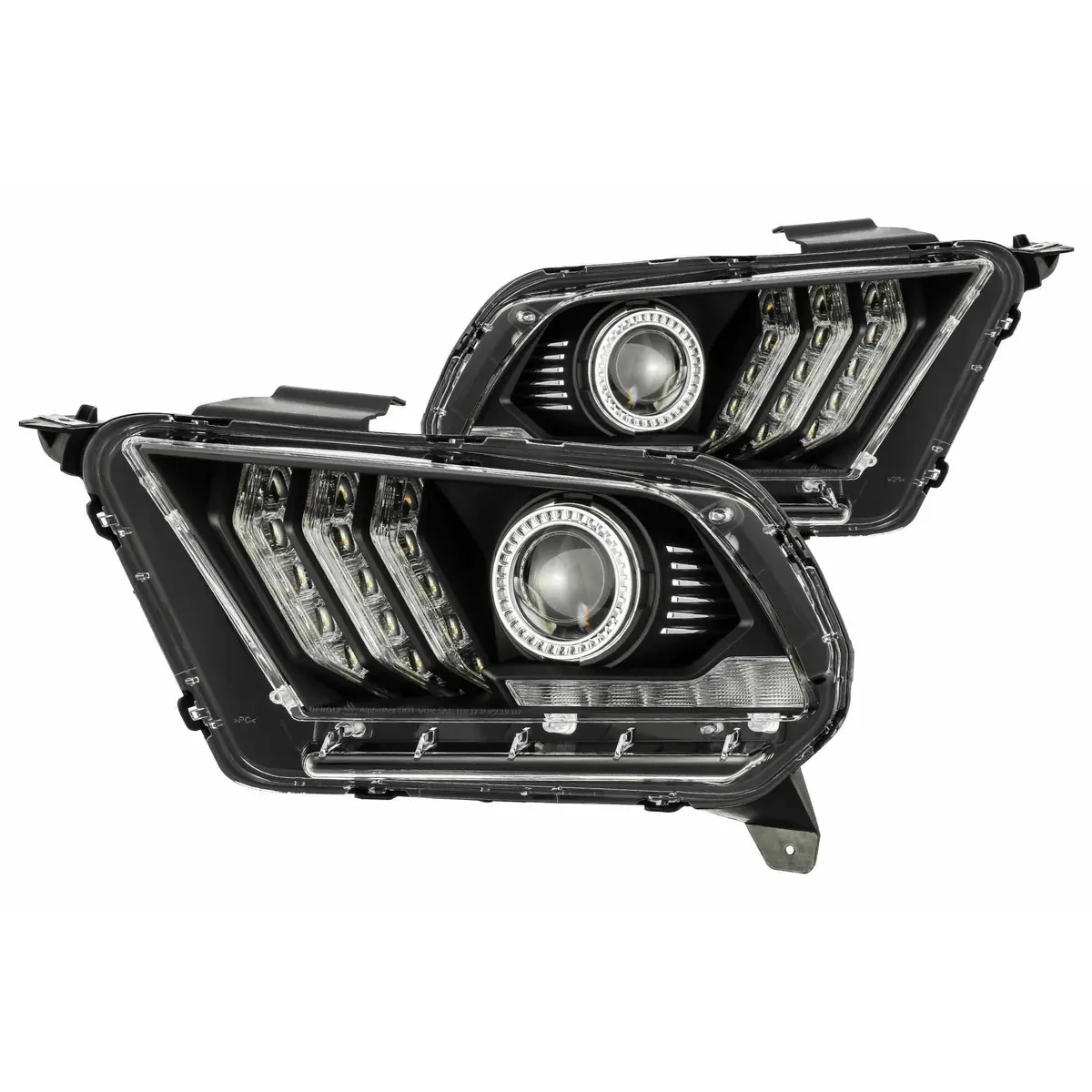 2010-2014 Ford Mustang Pro-Series Halogen Headlights (880110) 2