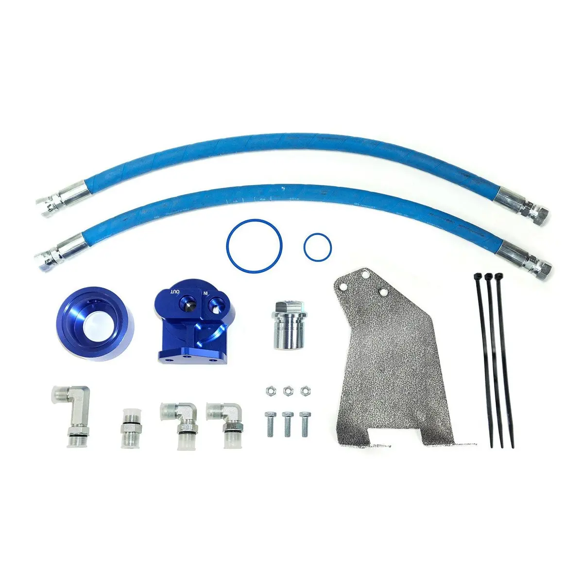 2010-2018 Cummins Oil Filter Relocation Kit (Hp10593) 1
