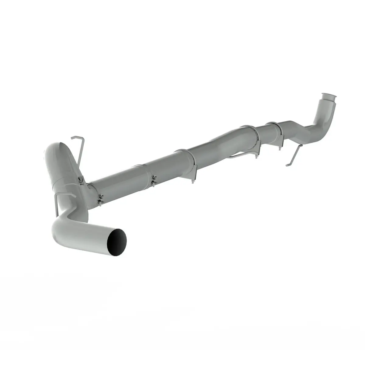 2011-2015 Duramax Ss 5" Downpipe Back Exhaust - No Muffler (C6048slm) 1
