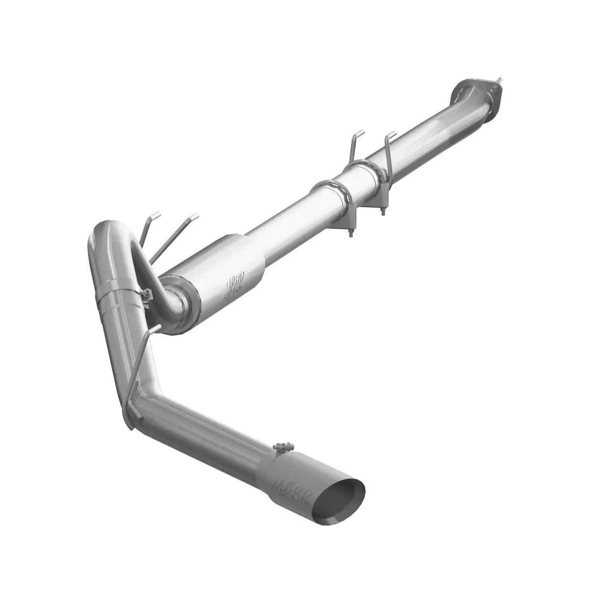 2011-2016 Powerstroke Ss 4" Downpipe Back Exhaust W/ Muffler (C6262304) 1