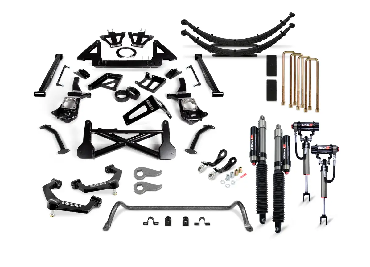 2011-2019 Duramax 12" Elite Lift Kit W/ Elka 2.5 Reservoir Shocks Front & Rear (210-P1180) 1