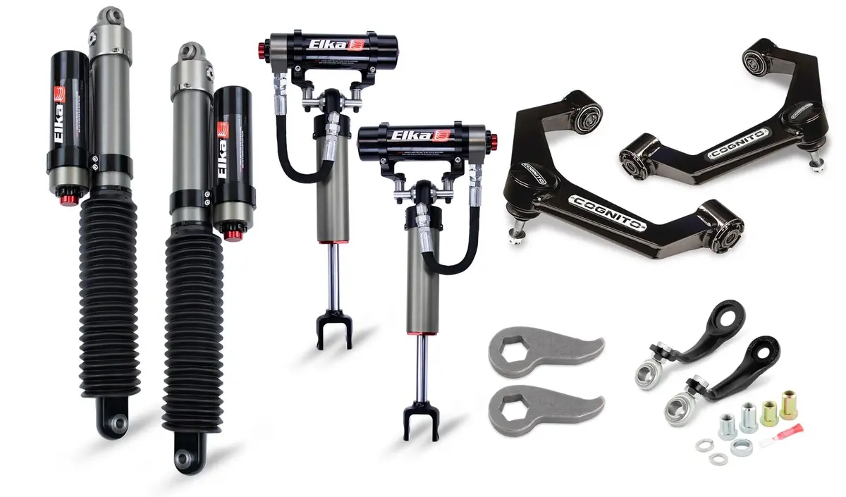 2011-2019 Duramax 3" Elite Leveling Kit W/ Elka 2.5 Reservoir Shocks Front (210-P1130) 1