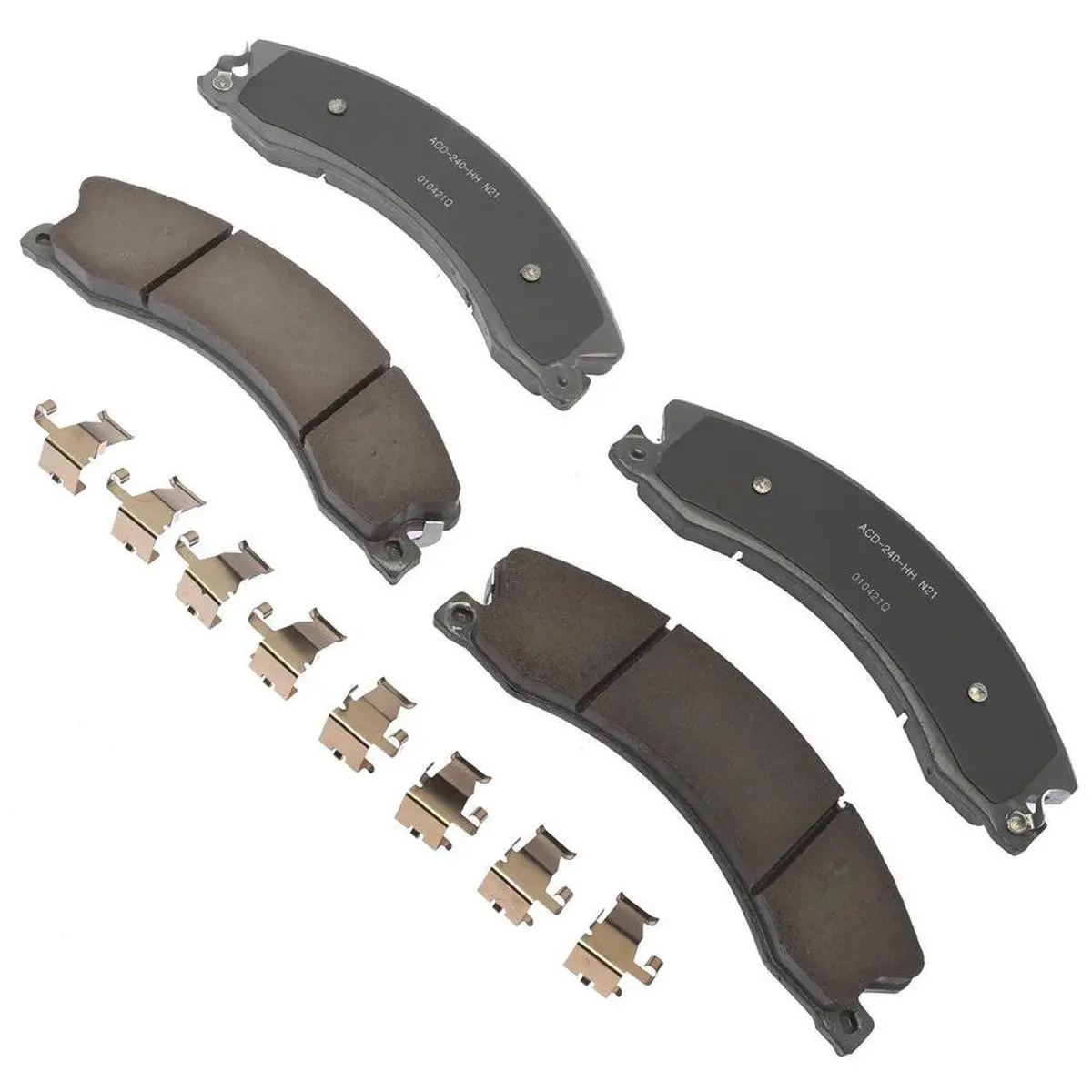 2011-2019 Duramax Silver Ceramic Disc Brake Pad Set (Acd14d1411chf1) 1